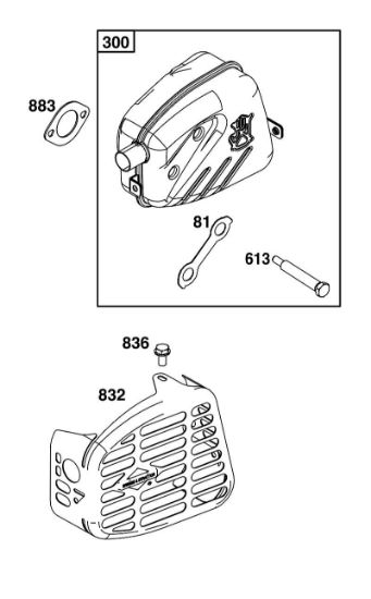 B&S - serijska številka  od 10  100602-0036-H5 I - SKLOP IZPUÅ NIH PLINOV della Marca Stihl